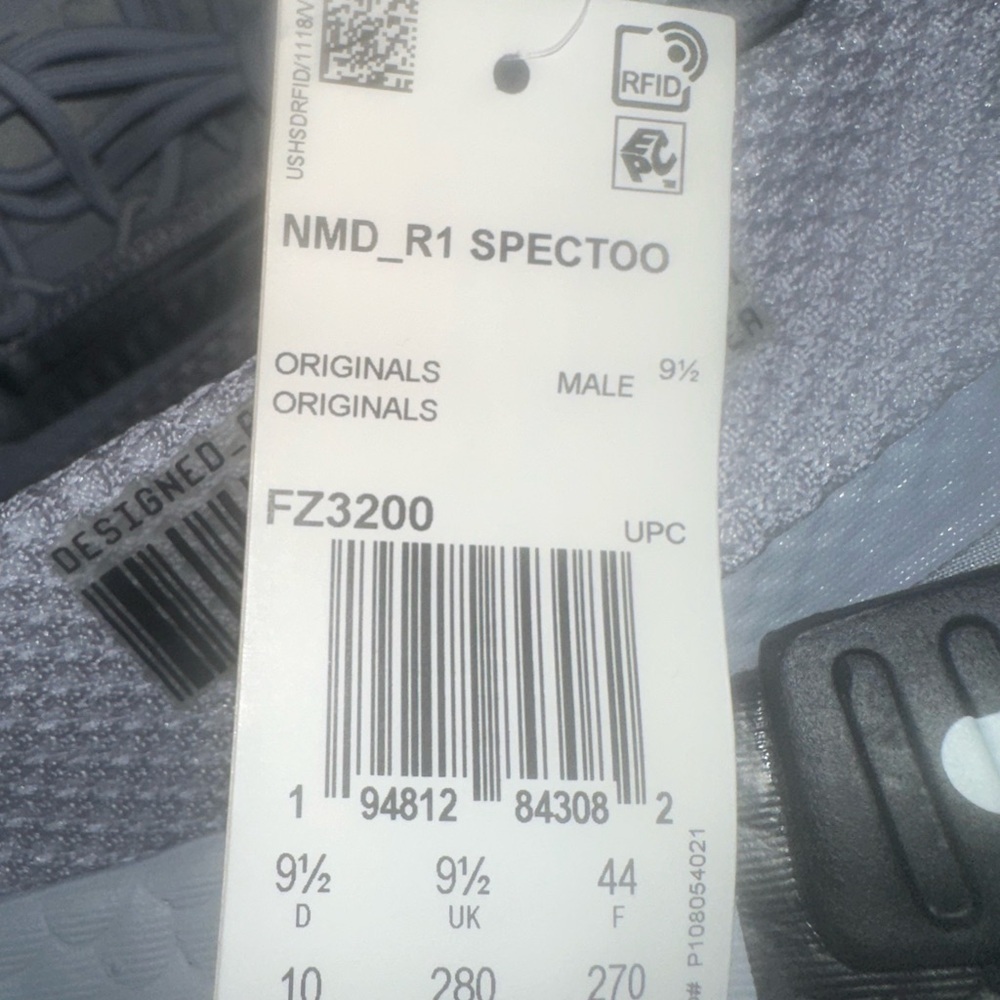 Adidas Originals Nmd_R1 Spectoo Sneaker Boost Sneakers FZ320 Grey Silver NWOB - Picture 7 of 7